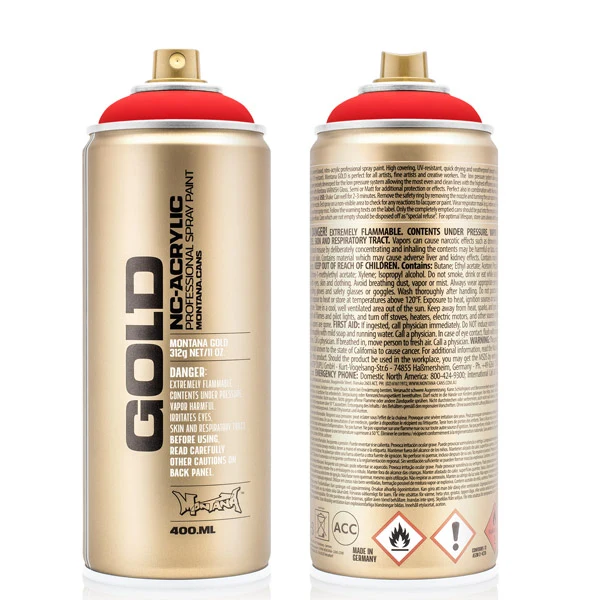 Montana - GOLD - Fire Red - 400ml (F3000)