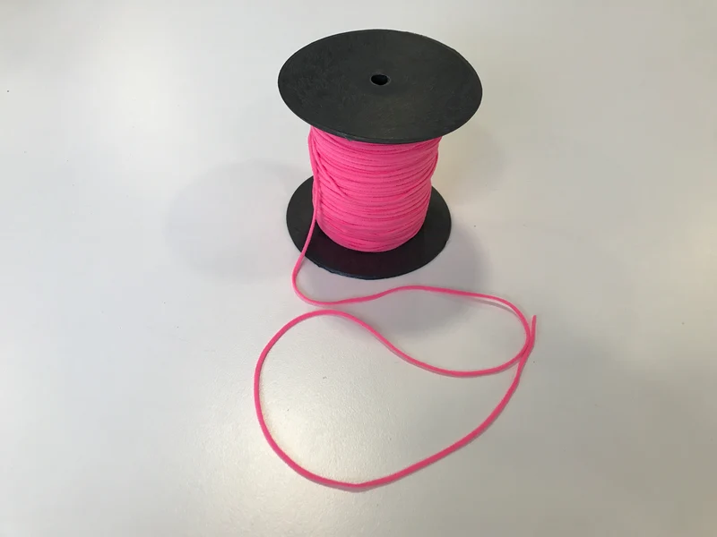 Gummikordel soft cord 2mm pink