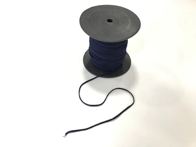 Gummikordel soft cord 2mm naviblau