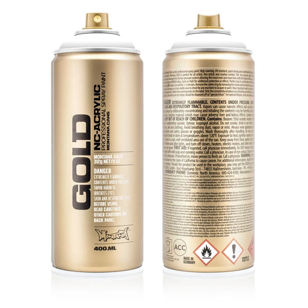 Montana - GOLD - Shock White Pure - 400ml (S9120)