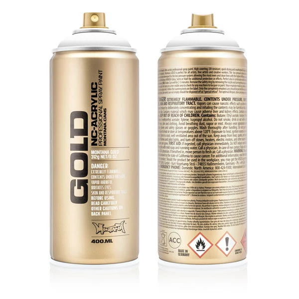 Montana - GOLD - Shock White - 400ml (S9100)