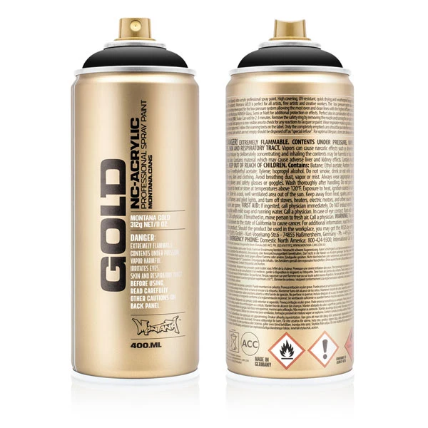 Montana - GOLD - Shock Black - 400ml (S9000)