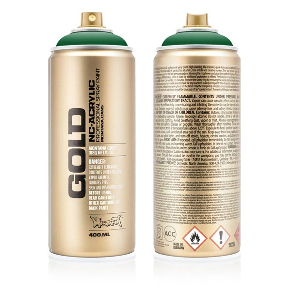 Montana - GOLD - Shock Green Dark - 400ml (S6020)