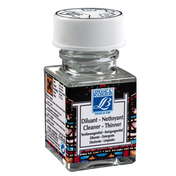 Lefranc & Bourgeois - 50ml Cleaner- Thinner Medium - L&B Vitrail Glass & Tile Paint