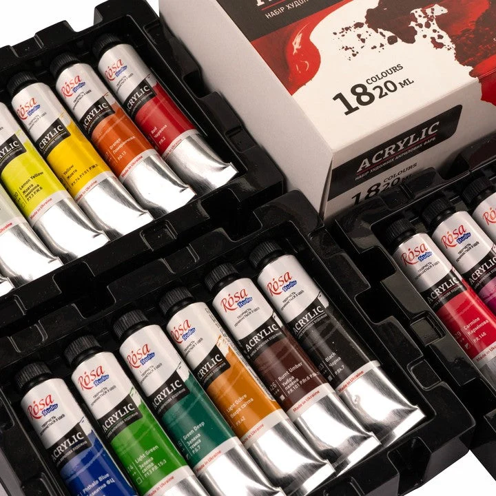 ROSA STUDIO Acrylic Paint Set | 18x20 ml
