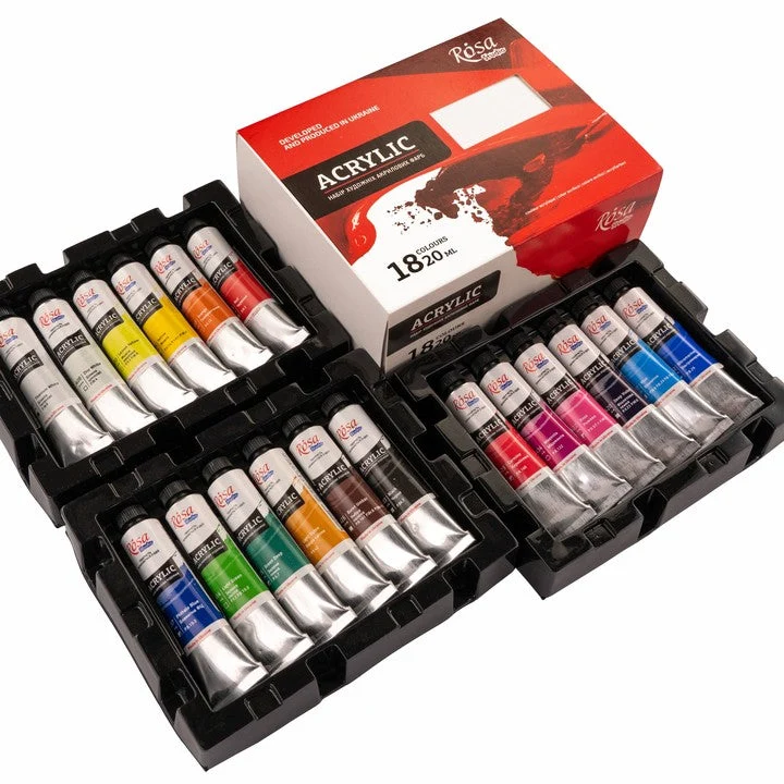 ROSA STUDIO Acrylic Paint Set | 18x20 ml