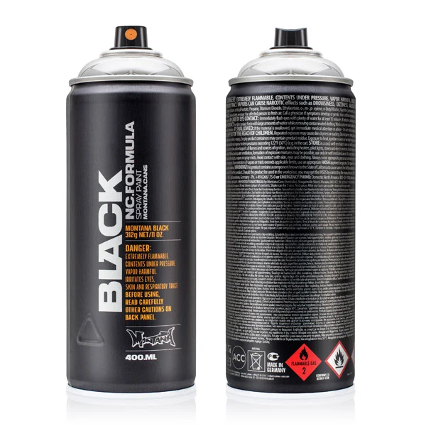 Montana - BLACK - Silverchrome - 400ml (BLK SILVER)