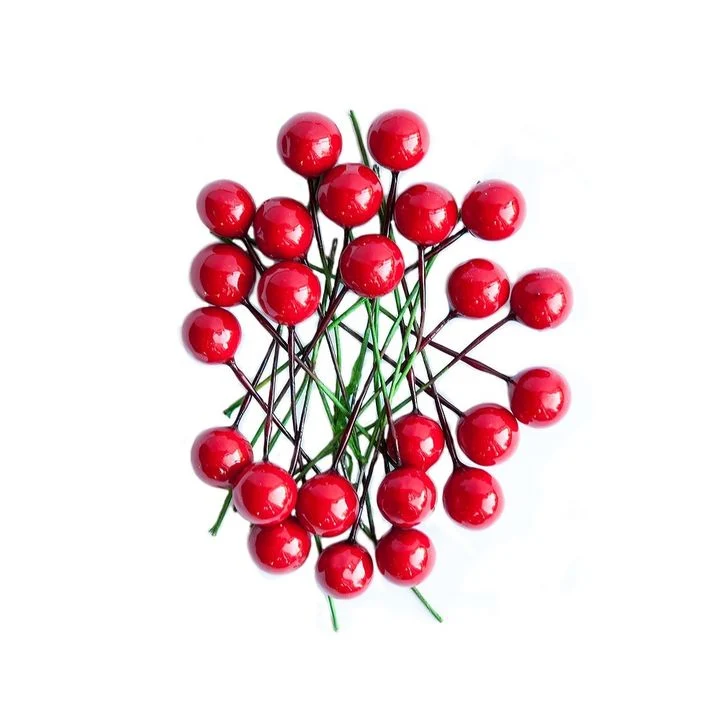 Decorative Holly Berries, 24 Pcs