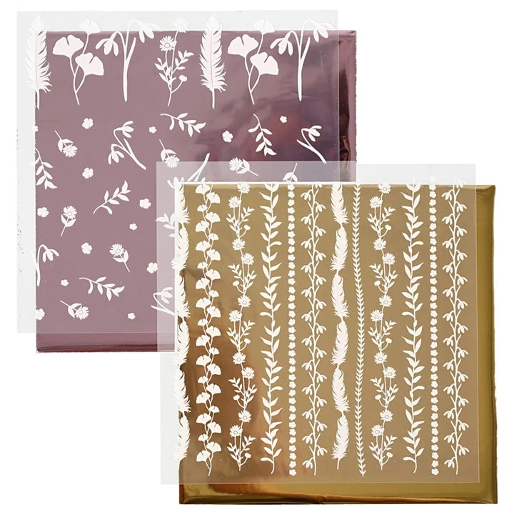 Decorative and Metallic Transfer Foils 2-in-1