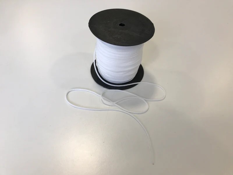 Gummikordel soft cord 2mm weiß