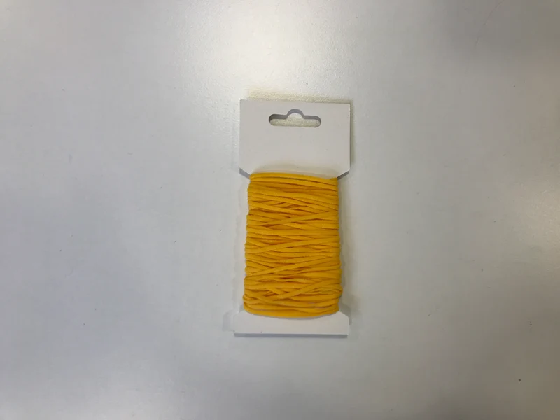 Gummikordel soft cord 2mm gelb 10m