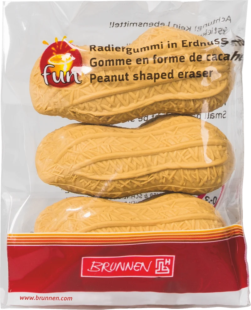 Radiergummi Erdnuss - Lustiger Radierer für Schule & Büro