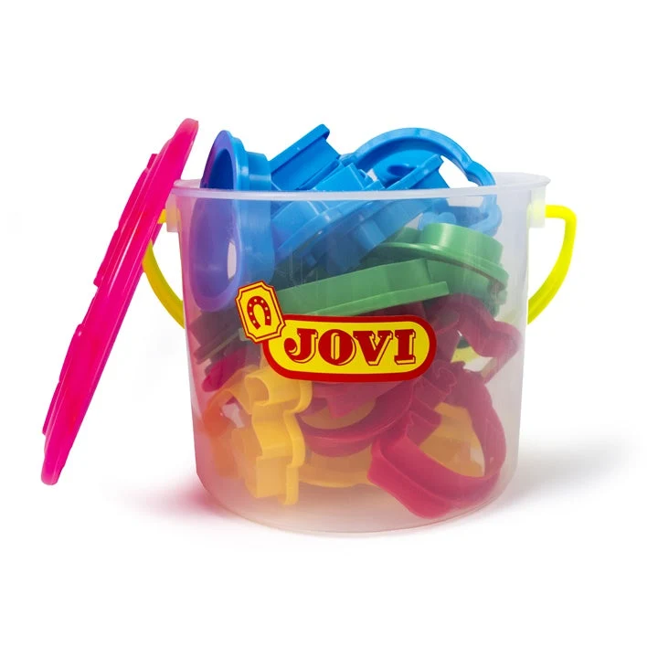 JOVI Set of 24 Cookie Cutters in a Plastic Bucket