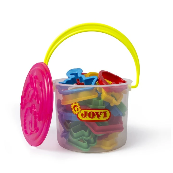 JOVI Set of 24 Cookie Cutters in a Plastic Bucket