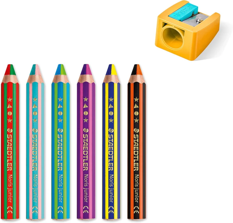 STAEDTLER Noris Junior Duo Buntstifte 6er Set - 12 Farben