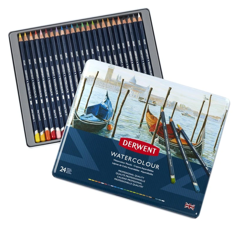 Derwent - Watercolour Pencil - 24 Tin