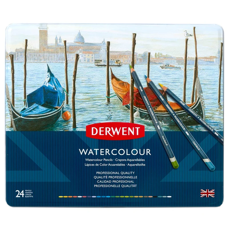 Derwent - Watercolour Pencil - 24 Tin