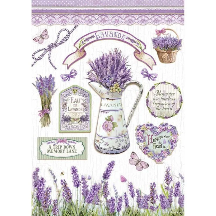 A4 Provence Elements Rice Paper