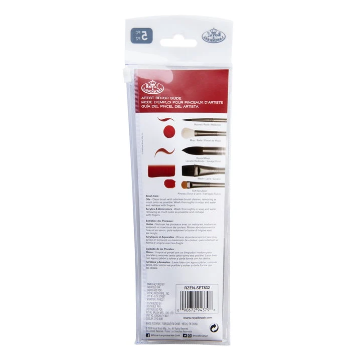 Royal and Langnickel Zen 83 Versatile Brush Set of 5