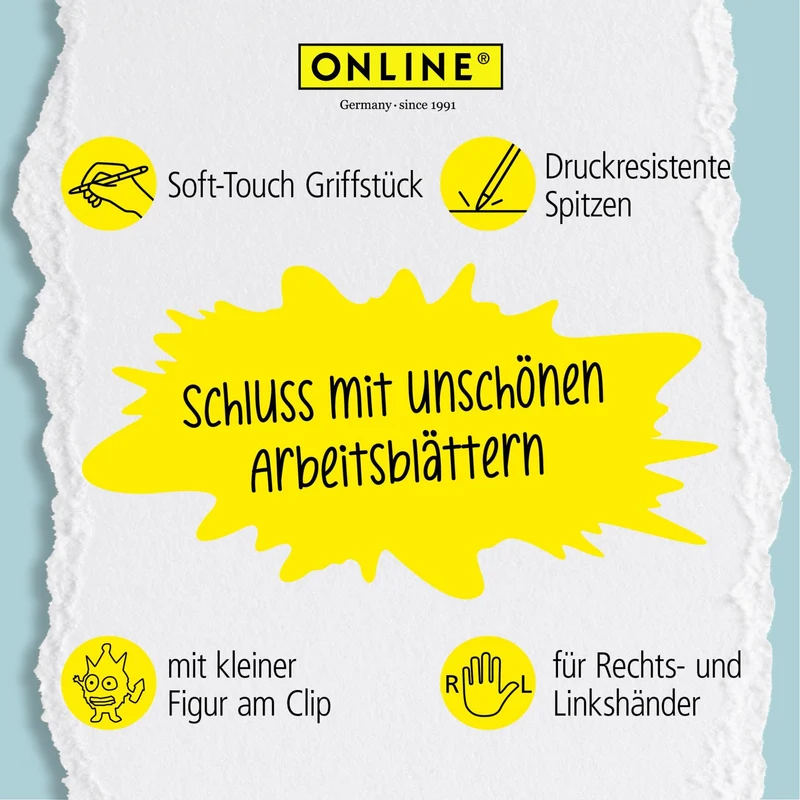 ONLINE magiXX Fun Cat Gelschreiber radierbar blau 0,7mm