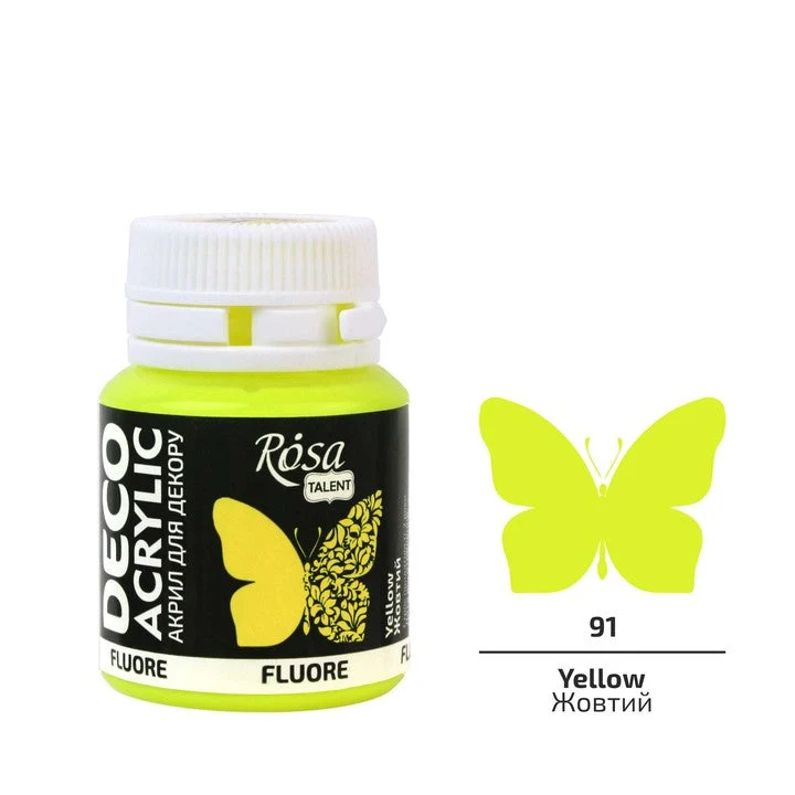 ROSA Talent Fluorescent Acrylic Paint, 20 ml
