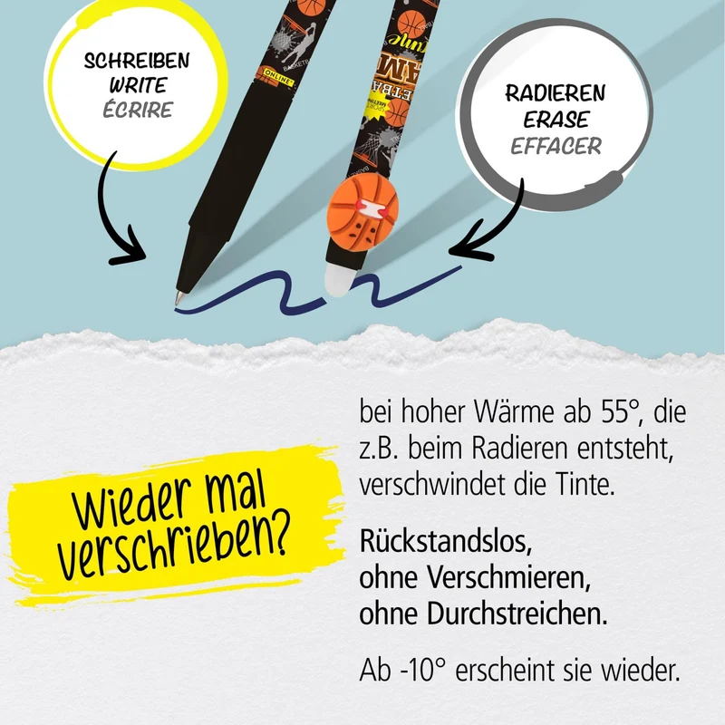 ONLINE magiXX Fun Gelschreiber radierbar blau 0,7mm