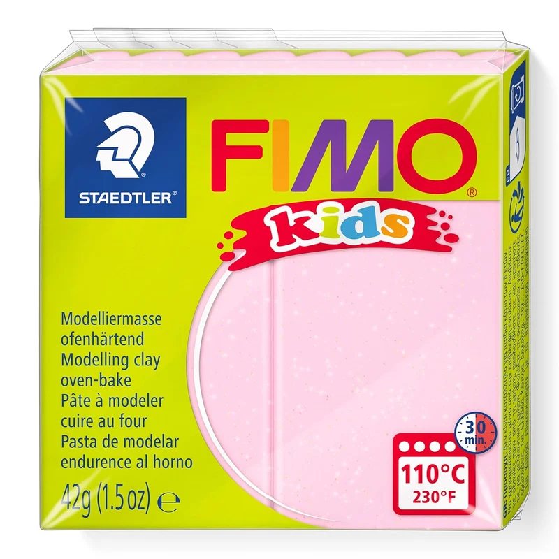 FIMO kids Modelliermasse Perlglanz Rosa 42g - Kinderknete