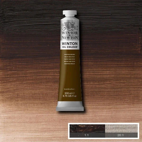 Winsor and Newton - Winton Oil Colour - 200ml - Vandyke Brown (41)