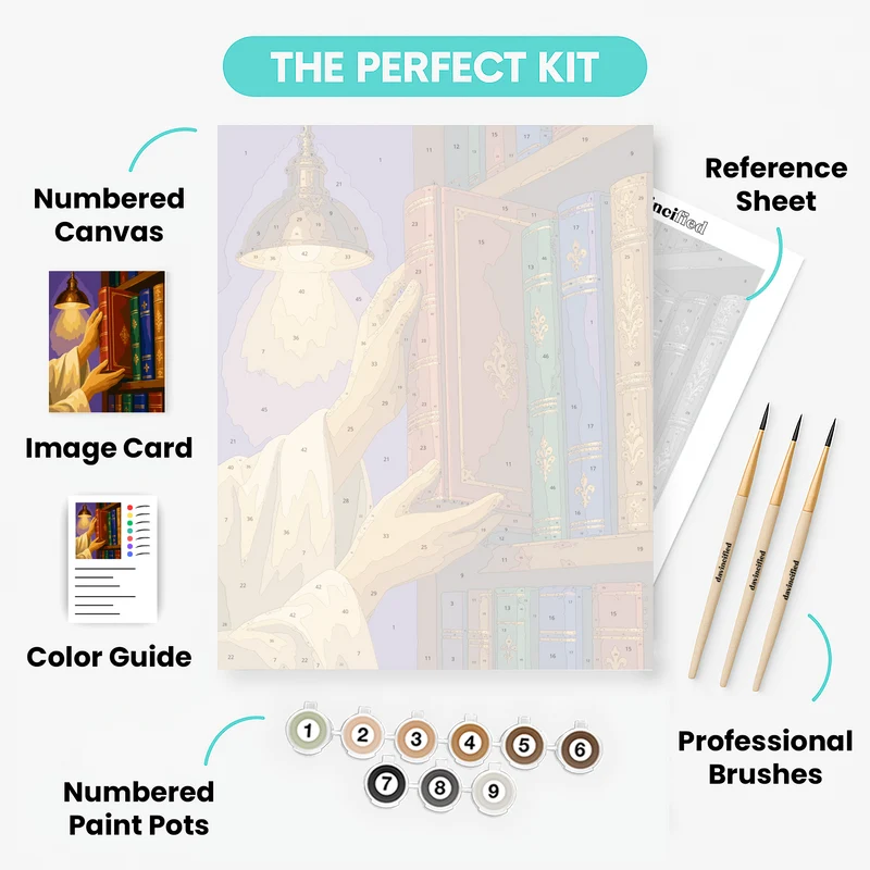 Golden Books Shelf - Paint by Numbers Kit