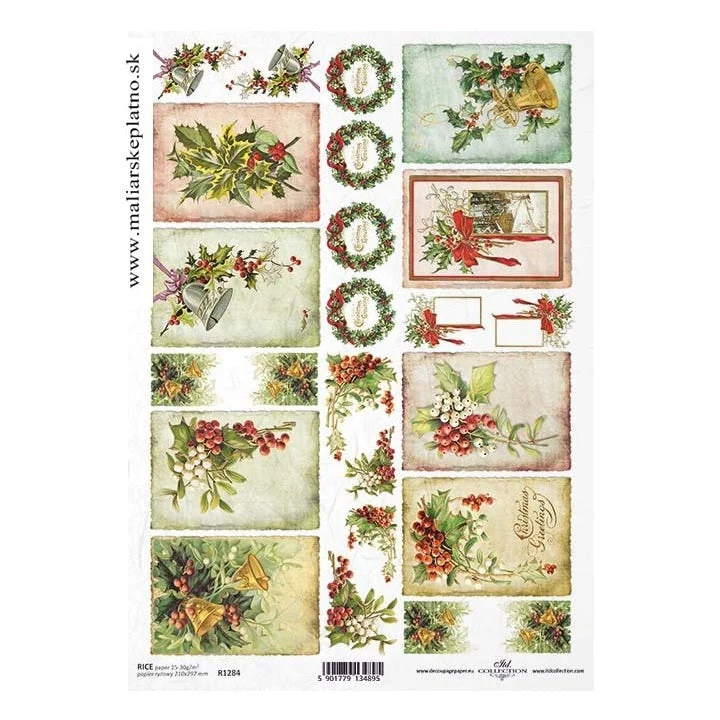 ITD Rice Paper A4 - Christmas Greetings