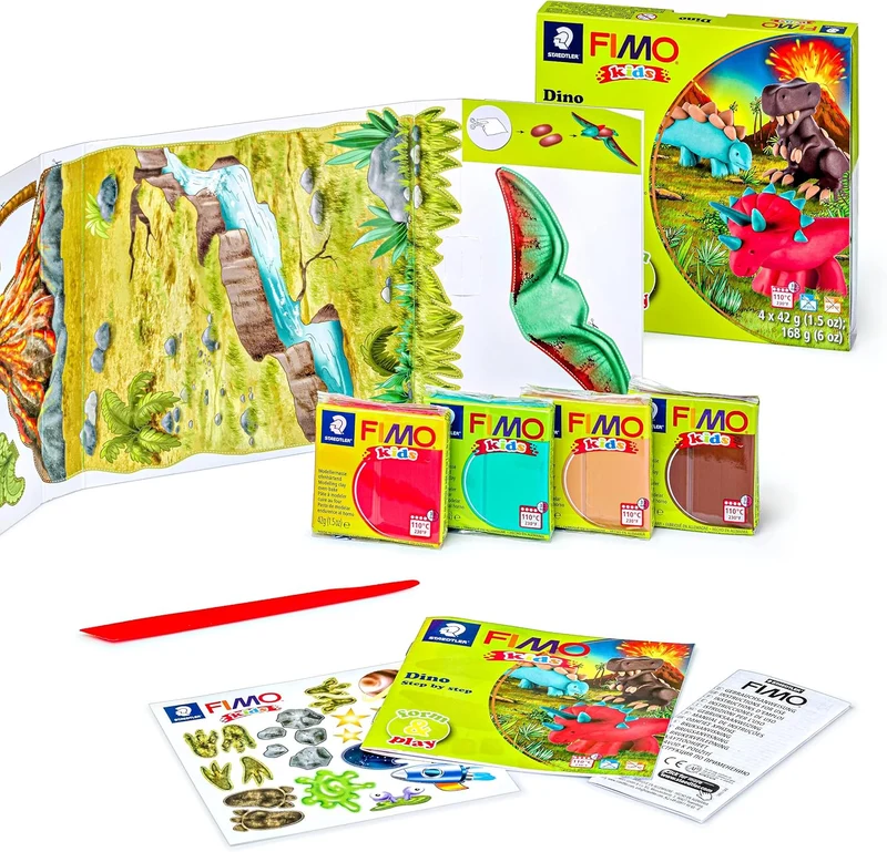 FIMO Kids Form & Play Dino Set - Kreative Knete zum Spielen