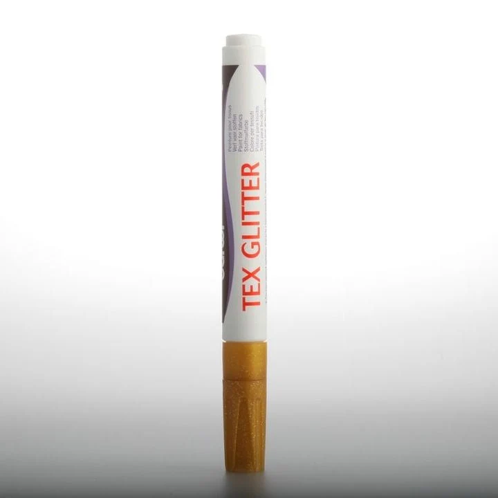 DARWI TEX Glitter Fabric Markers, 6 ml