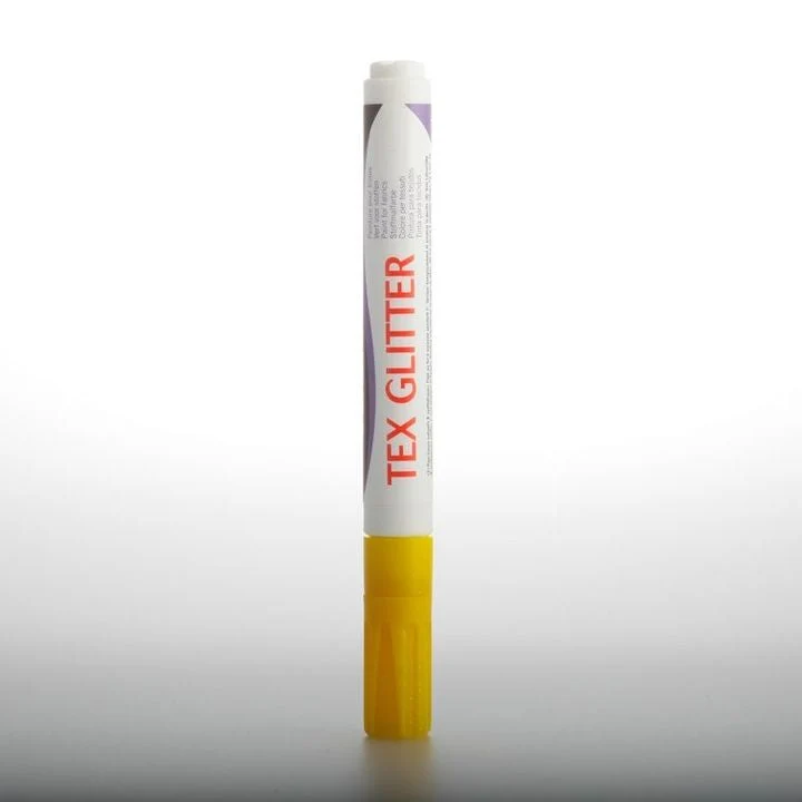 DARWI TEX Glitter Fabric Markers, 6 ml