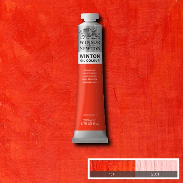 Winsor and Newton - Winton Oil Colour - 200ml - Scarlet Lake (38)