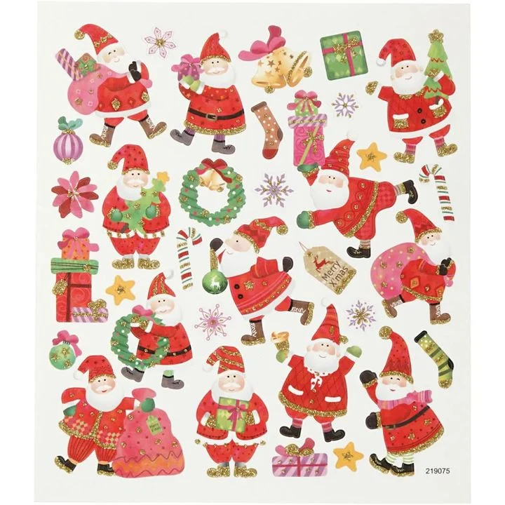 Set of 33 Christmas Stickers