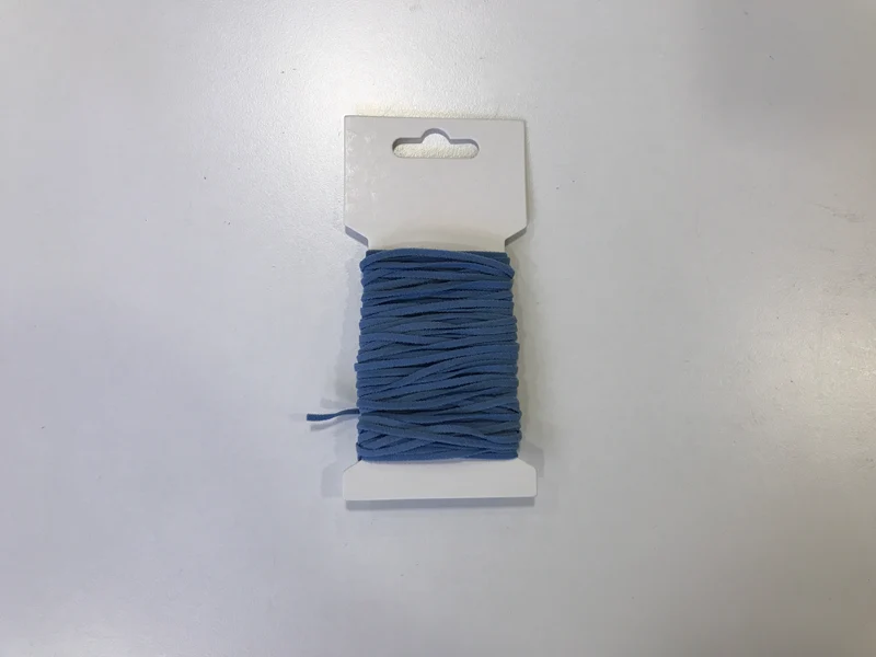 Gummikordel soft cord 2mm jeansblau 10m