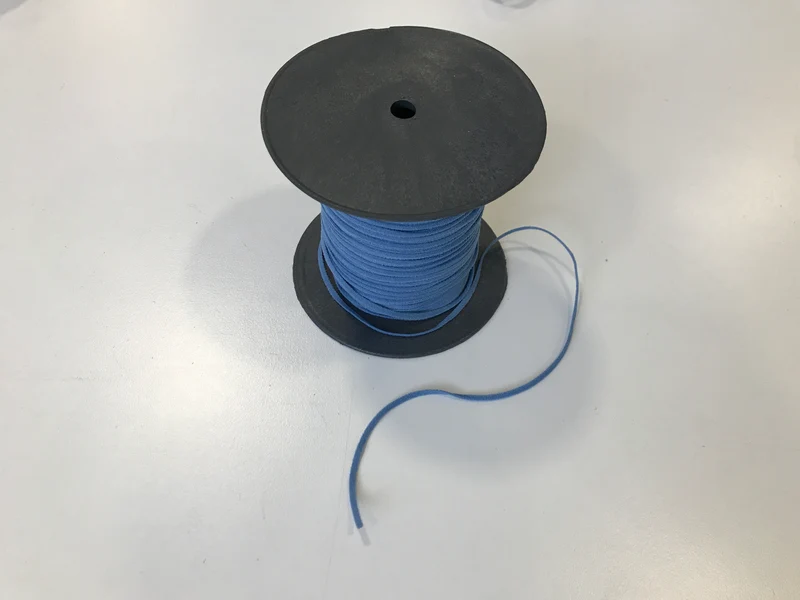 Gummikordel soft cord 2mm jeansblau 10m