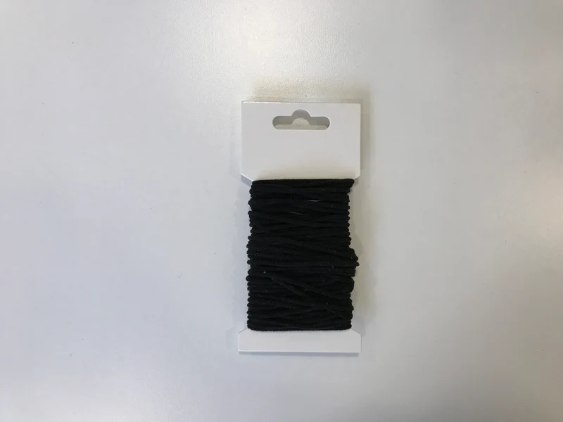 Gummikordel soft cord 2mm schwarz 10m