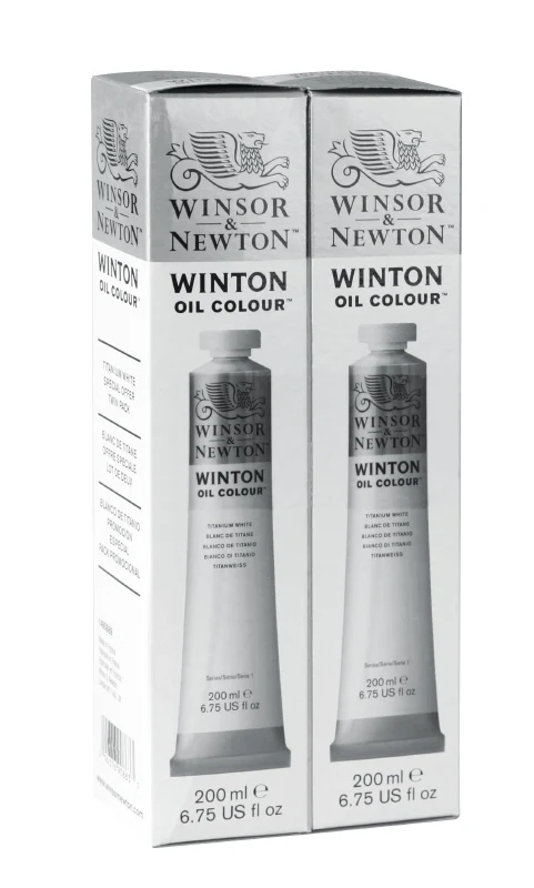 Winsor & Newton Winton Oil - 200ml - Twin-Dual Pack - Titanium White