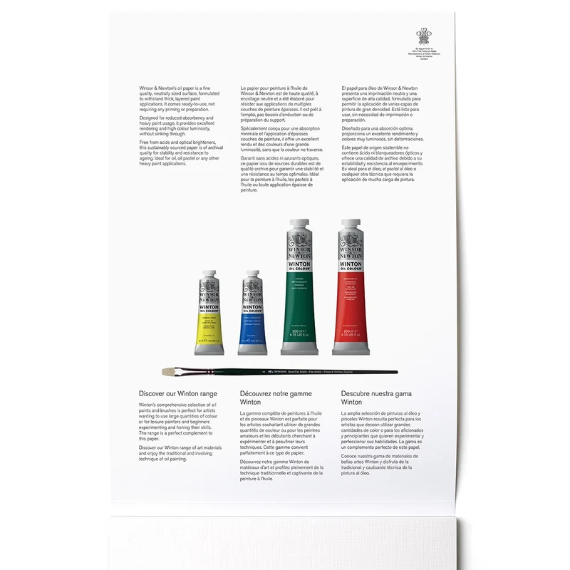 Winsor and Newton - Oil Colour Pad - A3 230gsm - 10 sheets
