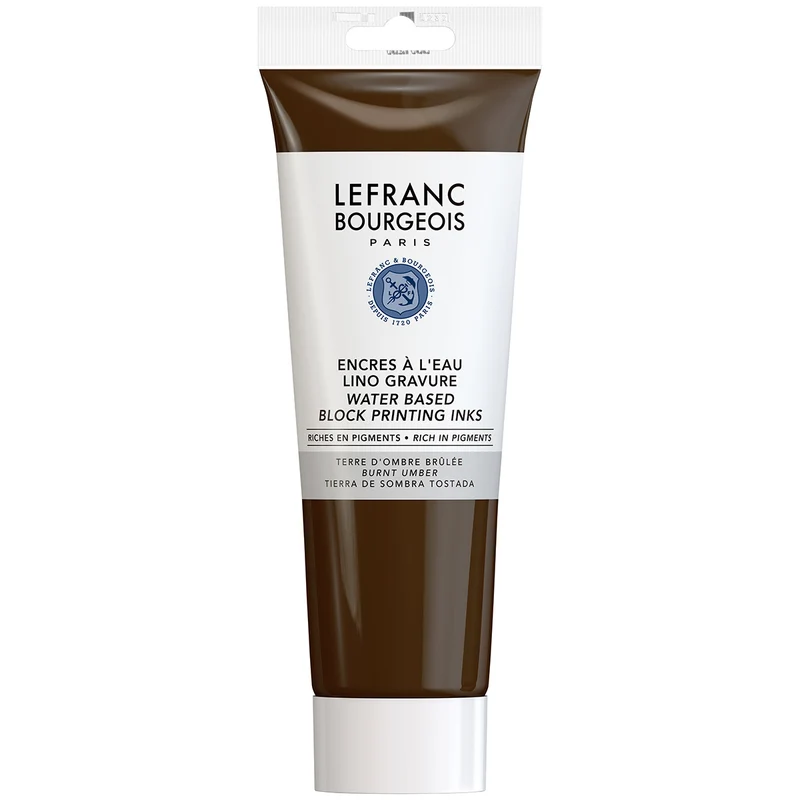 Lefranc Bourgeois - Lino Block Printing Inks - 250ml - Burnt Umber