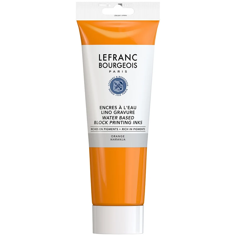 Lefranc Bourgeois - Lino Block Printing Inks - 250ml - Orange