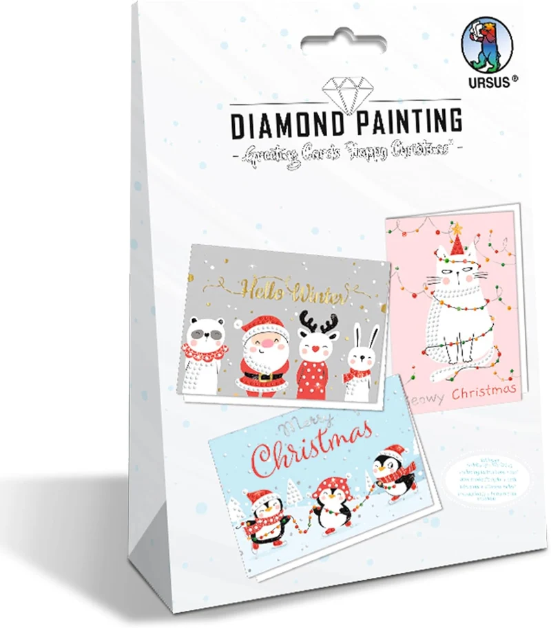 Diamond Painting Grußkarten FSC® Mix 70% - 3er Set B6