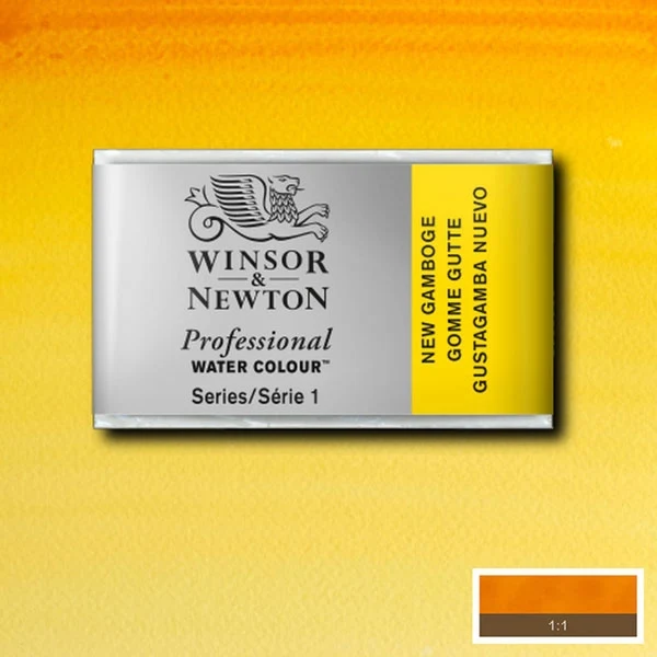 Winsor and Newton - Professional Artists' Watercolour Whole Pan - WP - New Gamboge