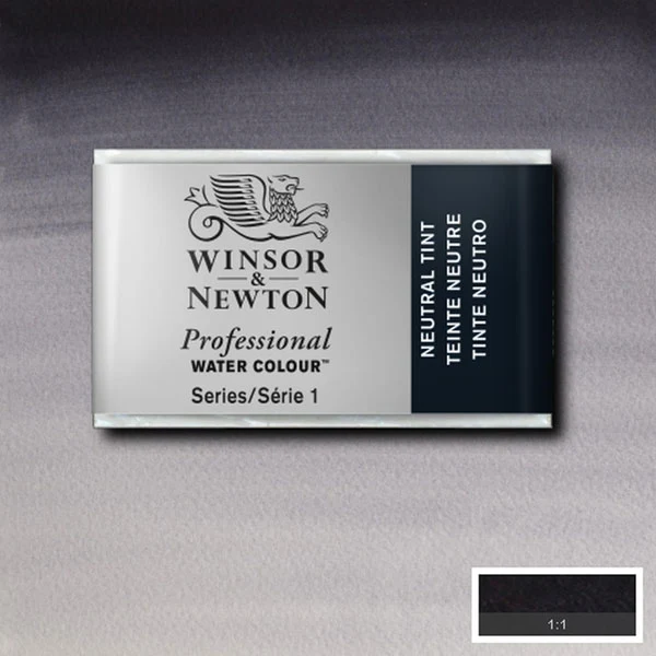 Winsor and Newton - Professional Artists' Watercolour Whole Pan - WP - Neutral Tint