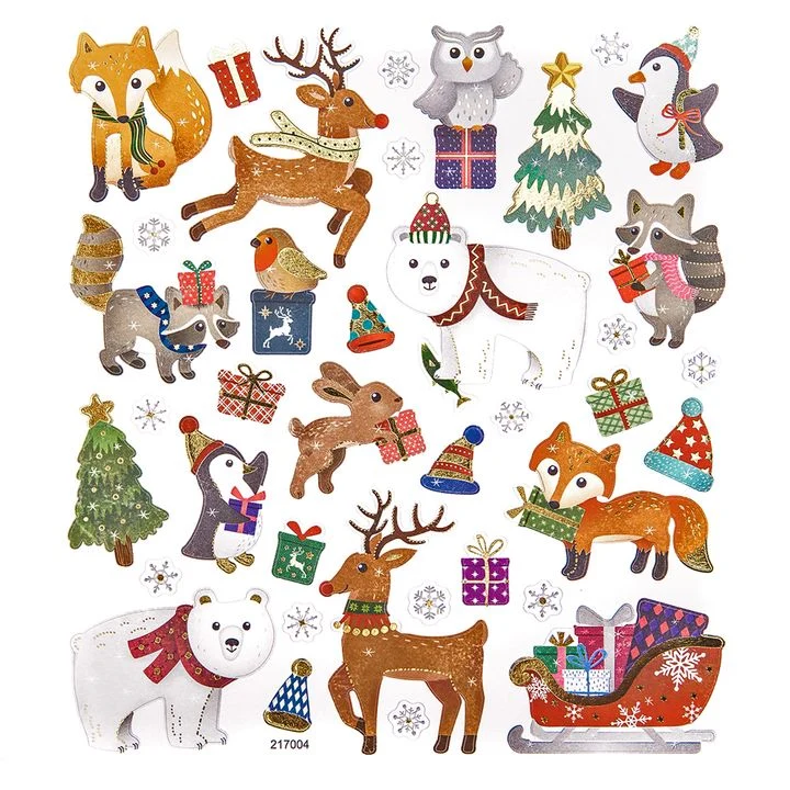 Set of 38 Christmas Stickers
