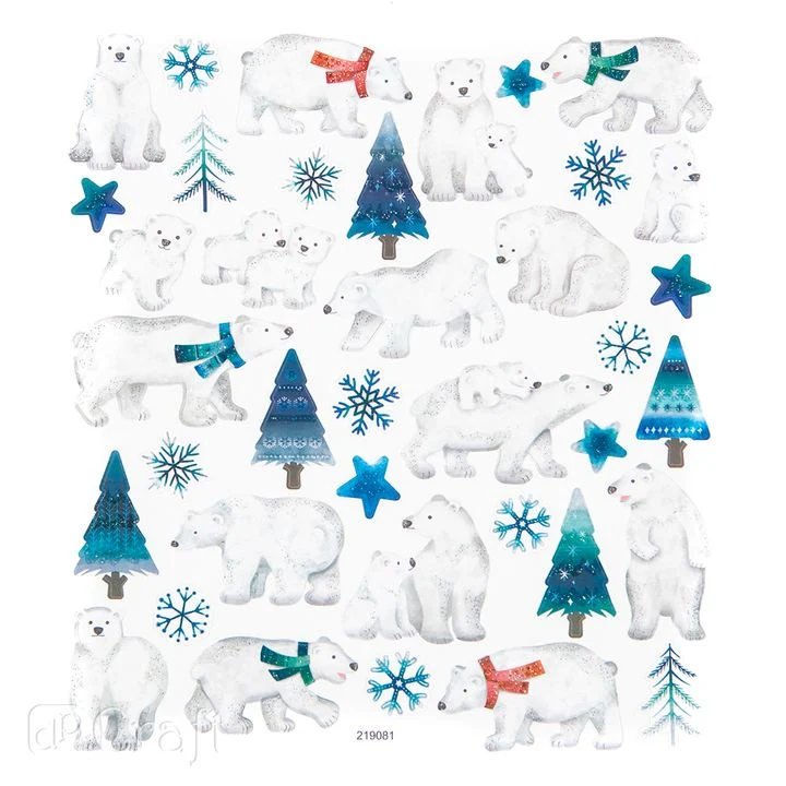 Christmas Stickers, Set of 38