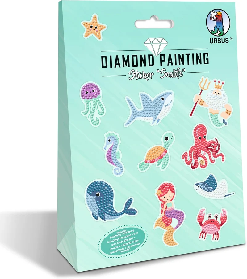 Diamond Painting Sticker Sealife - Funkelnde Meerestiere