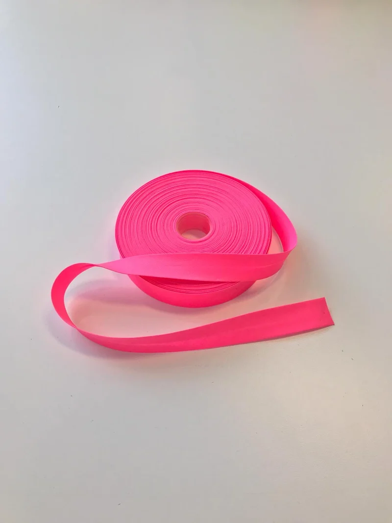 Schrägband Uni pink neonpink
