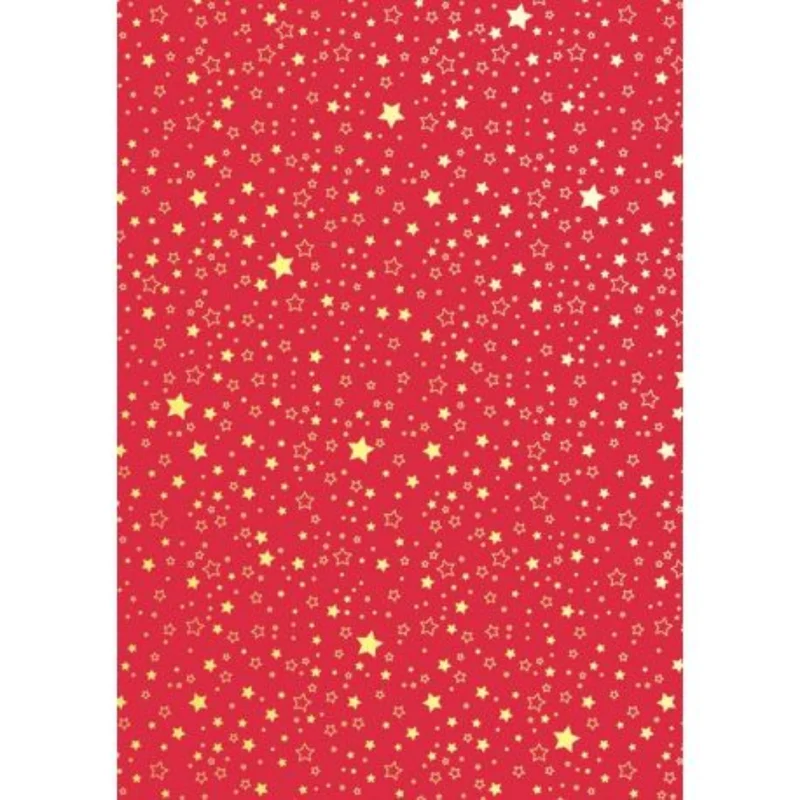 Motivkarton Sterne rot-gold A4 240g/m² hochglänzend